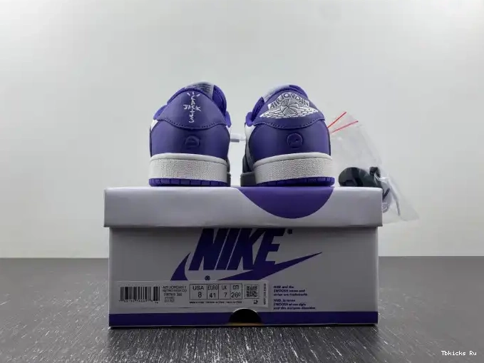 Rep TBK CUSTOM SCOTT X OFF-WHITE 1 AIR JORDAN TRAVIS DM7890-386 X 0406